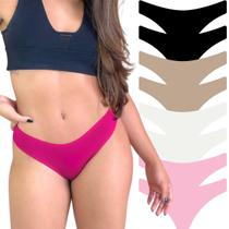 Kit 8 Calcinha Feminina Algodão Antialérgica Tanga Dia a dia