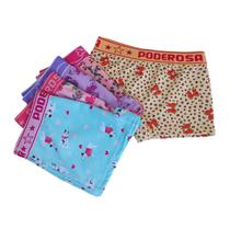 Kit 8 Calcinha Menina Infantil Bebê Microfibra Boxer Estampada Com Cós Kit 8 Calcinha Menina Infantil Bebê Microfibra Boxer Estampada Com Cós