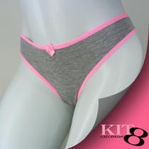 Kit 8 calcinha petunia em viscolight30 Kit 8 calcinha petunia em viscolight30