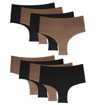 Kit 8 Calcinhas Calça Cós Segunda Pele Moda Íntima Feminina Kit 8 Calcinhas Calça Cós Segunda Pele Moda Íntima Feminina