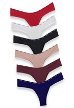 Kit 8 Calcinhas Tanga Fio Duplo Forro Algodão Moda Feminina Kit 8 Calcinhas Tanga Fio Duplo Forro Algodão Moda Feminina