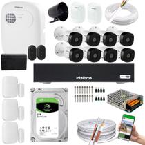 Kit 8 Câmeras 1220B Full HD+kit Alarme+xas 4010+ivp 2000+HD 2TB - intelbras
