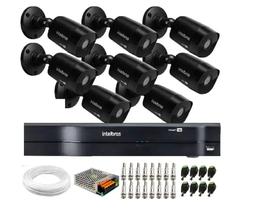 Kit 8 Câmeras Black Intelbras - VHD 1220 B G6 Full HD 1080p + DVR Intelbras MHDX Multi Hd Kit 8 Câmeras Black Intelbras - VHD 1220 B G6 Full HD 1080p + DVR Intelbras MHDX Multi Hd