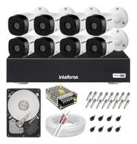 Kit 8 Câmeras de Segurança Intelbras Multi Hd 1120b E Dvr 8 Canais 1108c Kit 8 Câmeras de Segurança Intelbras Multi Hd 1120b E Dvr 8 Canais 1108c