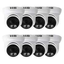 Kit 8 cameras dome starcolor hb707 4x1 3.6mm 2mp led hb tech Kit 8 cameras dome starcolor hb707 4x1 3.6mm 2mp led hb tech