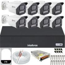 Kit 8 Câmeras Full Color C/Áudio Dvr Intelbras 8ch 1TB Kit 8 Câmeras Full Color C/Áudio Dvr Intelbras 8ch 1TB