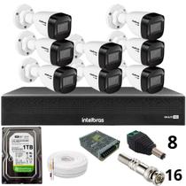 Kit 8 Câmeras Intelbras 1130b Full Hd Dvr Mhdx 1016-c Intelbras Com Detecção De Movimentos Hd 1tb Kit 8 Câmeras Intelbras 1130b Full Hd Dvr Mhdx 1016-c Intelbras Com Detecção De Movimentos Hd 1tb