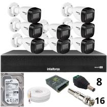 Kit 8 Câmeras Intelbras 1130b Full Hd Dvr Mhdx 1016-c Intelbras Com Detecção De Movimentos Hd 3tb Kit 8 Câmeras Intelbras 1130b Full Hd Dvr Mhdx 1016-c Intelbras Com Detecção De Movimentos Hd 3tb