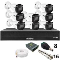 Kit 8 Câmeras Intelbras 1130b Full Hd Dvr Mhdx 1016-c Intelbras Com Detecção De Movimentos Sem Hd Kit 8 Câmeras Intelbras 1130b Full Hd Dvr Mhdx 1016-c Intelbras Com Detecção De Movimentos Sem Hd