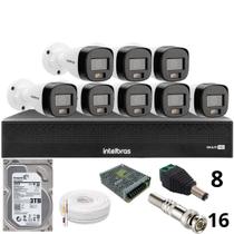 Kit 8 Câmeras Intelbras 3220b Full Color Com Áudio Dvr Mhdx 1016-c Intelbras Com Detecção De Movimentos Hd 3tb Kit 8 Câmeras Intelbras 3220b Full Color Com Áudio Dvr Mhdx 1016-c Intelbras Com Detecção De Movimentos Hd 3tb