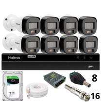 Kit 8 Câmeras Intelbras Bullet 3220b Full Color Com Áudio Dvr Intelbras 1216-c Mhdx Com Acesso Remoto Hd 6tb Kit 8 Câmeras Intelbras Bullet 3220b Full Color Com Áudio Dvr Intelbras 1216-c Mhdx Com Acesso Remoto Hd 6tb