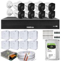 Kit 8 Câmeras Intelbras Cftv 1080p Full Color Colorida Noite 1TB