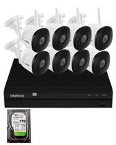 Kit 8 Câmeras Intelbras Im5 Full Hd Nvd 1408 Intelbras Com Hd 1Tb