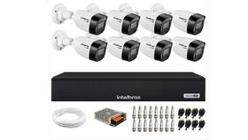Kit 8 Câmeras Intelbras VHD 1130 B HD 720p com Lente 2.8mm Visão Noturna 30m