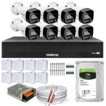 Kit 8 câmeras Intelbras VHD 1220B Full Color dvr 1008-C C/HD 1tb