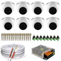 Kit 8 Câmeras Intelbras Vhl 1120d + Fonte 10amp 12v + 100m Cabo e Conectores Kit 8 Câmeras Intelbras Vhl 1120d + Fonte 10amp 12v + 100m Cabo e Conectores