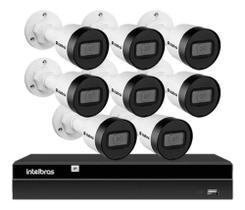 Kit 8 Câmeras Intelbras Vipc 1230 B Full Hd 1080p 2mp Poe Nvr Nvd 1408