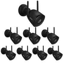 Kit 8 Câmeras Inteligente Wi-Fi, Zoom e Áudio Externa iM5 SC Black Intelbras