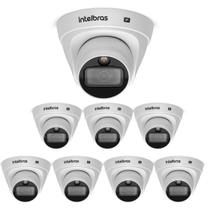 Kit 8 Câmeras IP 2 Megapixels 2.8mm 20m PoE VIP 1220 D FULL COLOR G4 Intelbras