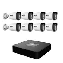 Kit 8 Câmeras Ip Poe Bullet + Nvr Poe 08 Canais 4K Onvif