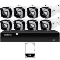 Kit 8 Câmeras IP Vipc 1230B Intelbras NVD 1408P HD 1TB