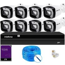 Kit 8 Câmeras IP Vipc 1230B Intelbras NVD 1408P HD 2TB Purple Kit 8 Câmeras IP Vipc 1230B Intelbras NVD 1408P HD 2TB Purple