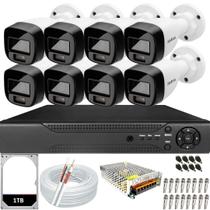 Kit 8 Câmeras Segurança 1220b Full Color Intelbras Dvr 8 Canais Hd 1Tb