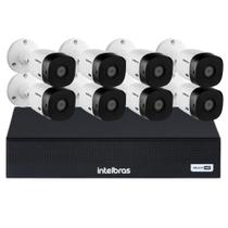 Kit 8 Cameras Segurança 1220b Full hd Dvr 3008-c Intelbras