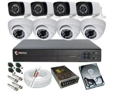 Kit 8 Câmeras Segurança Com Gravador Dvr Hdmi Acesso Nuvem