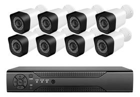 Kit 8 Câmeras Segurança Dvr 8 Canais Full Hd Monitoramento