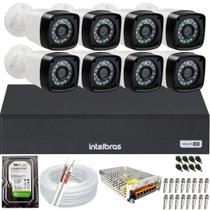 Kit 8 Câmeras seguranca Full Hd 1080p Dvr Mhdx Multi Hd 8 Canais