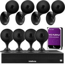 Kit 8 Câmeras Segurança Full Hd Im3 Wifi Nvd Intelbras 1tb Kit 8 Câmeras Segurança Full Hd Im3 Wifi Nvd Intelbras 1tb