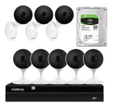 Kit 8 Câmeras Segurança Full Hd Im3 Wifi Nvd Intelbras 1tb Kit 8 Câmeras Segurança Full Hd Im3 Wifi Nvd Intelbras 1tb