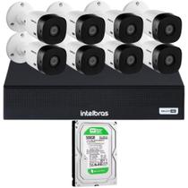 Kit 8 Cameras Segurança Intelbras 1120b G6 Dvr 8ch 3008-c 4mp c/h Kit 8 Cameras Segurança Intelbras 1120b G6 Dvr 8ch 3008-c 4mp c/h
