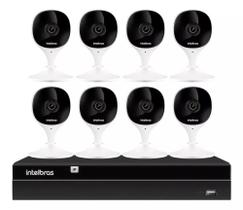 kit 8 Câmeras Sem Fio Imx C Full Hd 1080p Nvr 1408 Intelbras