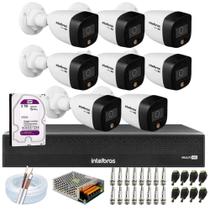 Kit 8 Cameras vhd 1220B Full Color dvr 8CH mhdx 3008C c/hd 2TB Purple