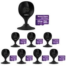 Kit 8 Câmeras Wi-Fi Inteligente Com Alarme e Armazenamento em Nuvem + Cartão de Memória 32 GB iMX C Black Intelbras Kit 8 Câmeras Wi-Fi Inteligente Com Alarme e Armazenamento em Nuvem + Cartão de Memória 32 GB iMX C Black Intelbras