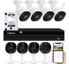 Kit 8 Câmeras Wifi Full Hd Interna E Externa C/ Nvd E Hd 1tb Kit 8 Câmeras Wifi Full Hd Interna E Externa C/ Nvd E Hd 1tb