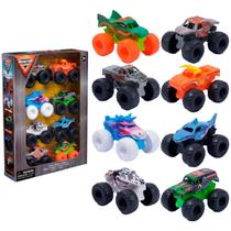 Kit 8 Caminhões Monstro Veículo Monster Jam Original Escala 1:72 6 Cm Spin Master