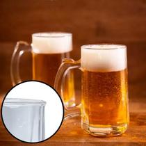 Kit 8 Caneca Chopp 380ml Vidro Copo Canelada Zero Grau Churrasco Para Servir Decoração - Praticasa