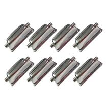 Kit 8 Canoas Para Caixa 2 Afinações 18.5 Cromada Metal