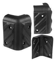 Kit 8 Cantoneira Grande Arredondada Caixa Acustica Som Casa