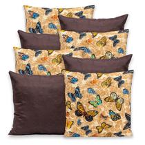 Kit 8 Capas de Almofada com Zíper 40cmx40cm Gorgurinho