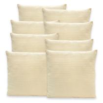 Kit 8 Capas de Almofadas 40x40 Piquet Favinho C/ Zíper