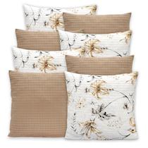 Kit 8 Capas de Almofadas Favinho 40x40 C/ Zíper PIQUET Estampadas