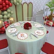 Kit 8 Capas Sousplats Redondo Decoração 30x30 Cm Chapeuzinho Vermelho- IMPAKTO VISUAL