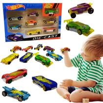 Kit 8 Carrinhos Metal Infantil Hotcar 1:64 Miniatura Coleção