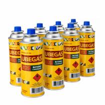 Kit 8 Cartuchos Gás Butano 227g Refil Fogareiro Para Fogão Portátil Tubegas Seguro Maçarico Guepardo