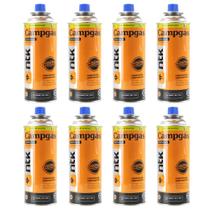 Kit 8 Cartuchos Refil Campgas 227g Para Fogareiro Nautika