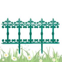 kit 8 Cerquinhas De Plástico Verde Modelo Ferro Fundido